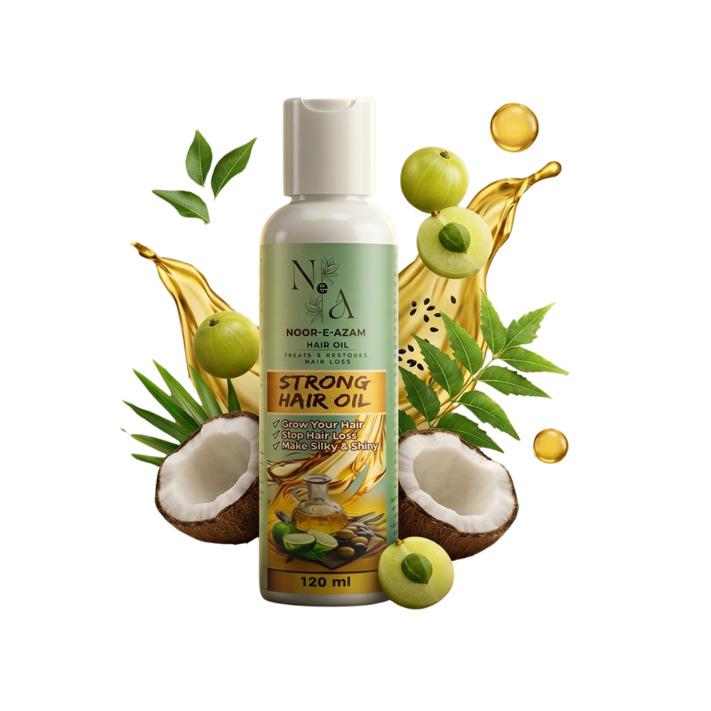 Noor-E-Azam Strong Hair Oil 120ml - Hair Growth & Anti Hair Fall Oil
